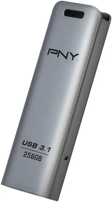   256GB PNY Elite Steel (FD256ESTEEL31G-EF) (USB 3.1),     