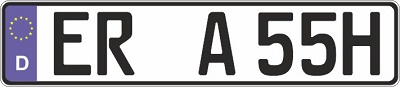 Germany license plate             w= x h= 