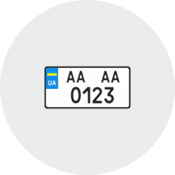 License plate on an American car from 2015                                                             