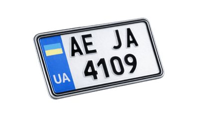 Номерний знак на американський мотоцікл (180х112мм)