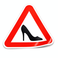 Наліпка на скло авто знак Туфелька