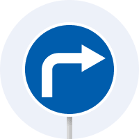 Дорожній знак 4.2 (І тип)