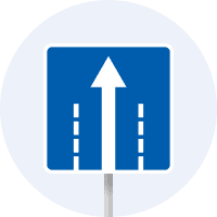  Дорожній знак 5.18 (II тип) Направление движения по полосе 